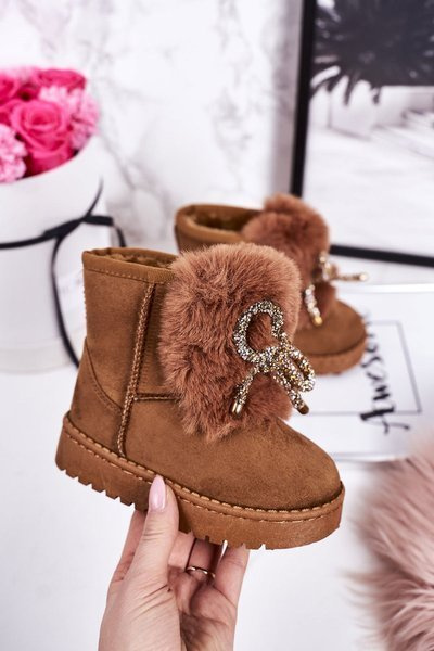 Дитячі зимові черевики утеплені хутром Camel Amelia