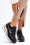 Чорні кросівки Adley з шипами