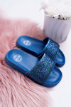 Дитячі шльопанці молодіжні Big Star Navy Blue Brocade AA374089
