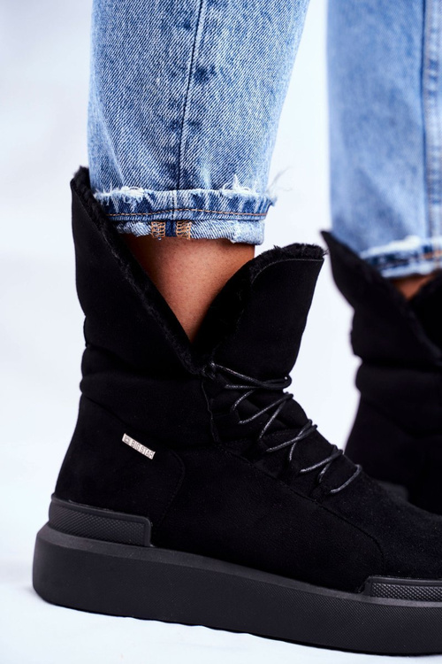 Жіночі зимові черевики Big Star Black GG274990