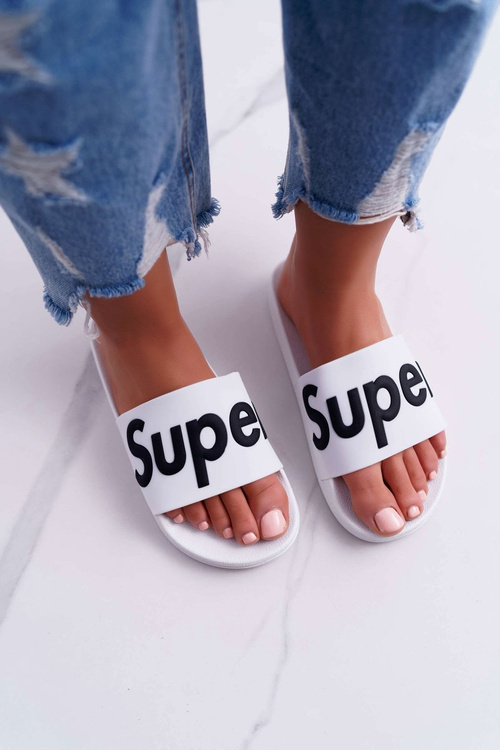 Жіночі білі шльопанці Super Losaria