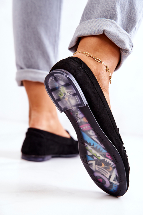 Замшеві лофери Sergio Leone MK722 Чорні