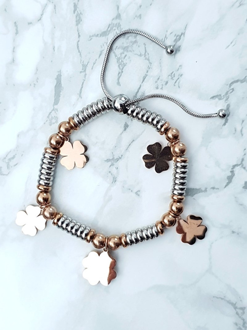 Жіночий браслет з підвісками Clovers Charms