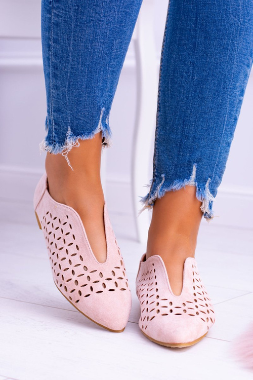 Жіночі замшеві напівчеревики Lu Boo Synthia Powder Pink