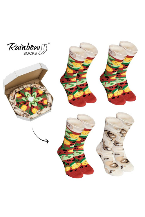 Піца Rainbow Socks 4 пари вегетаріанська