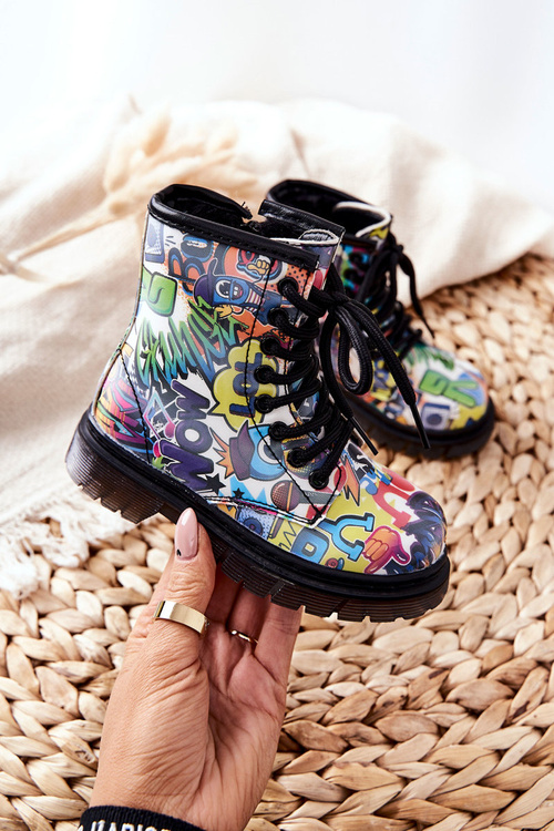 Чоботи дитячі теплі на блискавці кольоровий типтоп