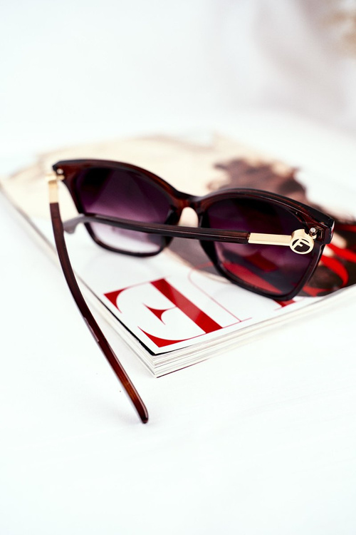 Жіночі сонцезахисні окуляри коричневі Prius PR-V7/2 Black Gradient