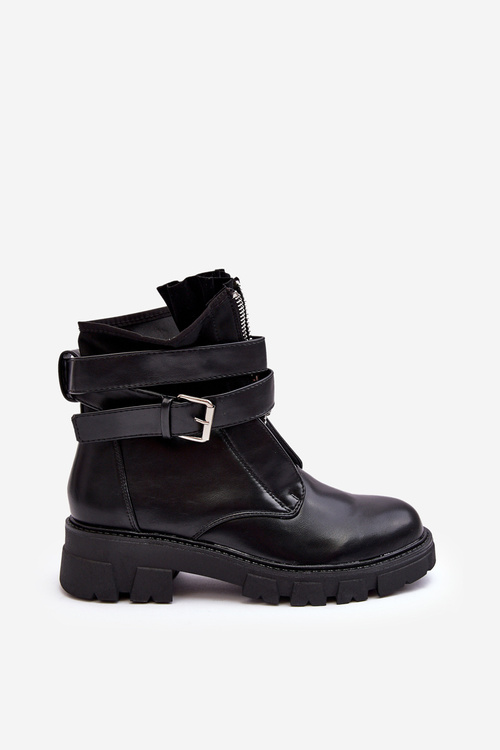 Утеплені чоботи чорні не справді