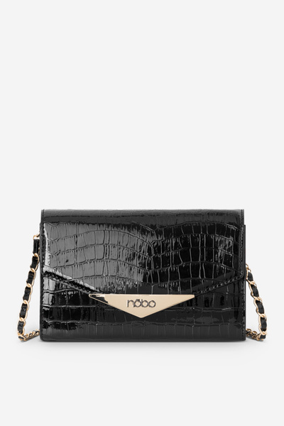 Маленька офіційна сумка з тваринним принтом NOBO NBAG-R3040-C020 чорна