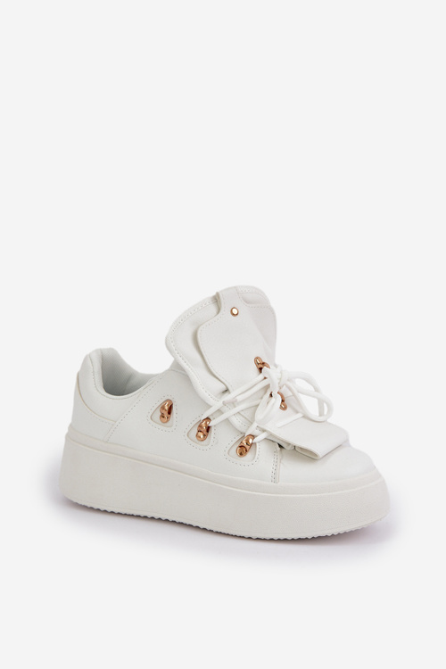 Жіночі Кросівки На Платформі Білі Dolistana