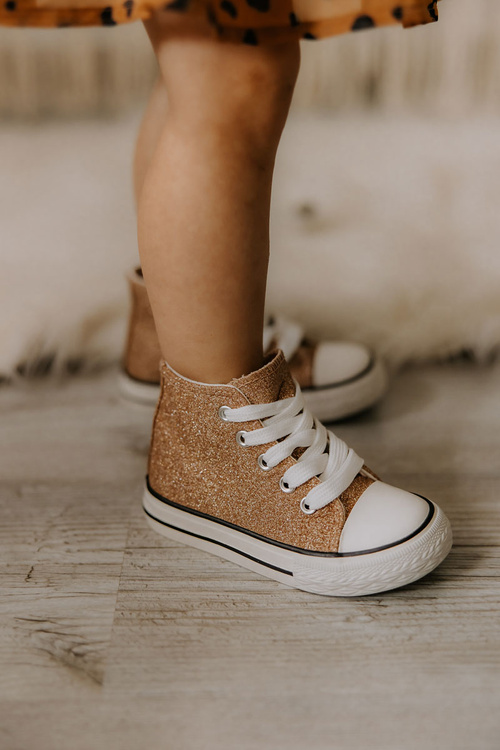 Дитячі високі кросівки Rose Gold Catrina