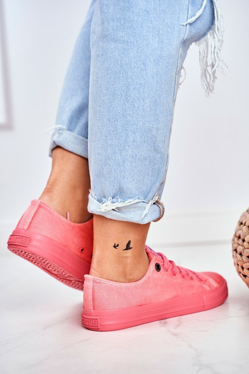 Жіночі низькі кросівки Big Star DD274444 Рожеві