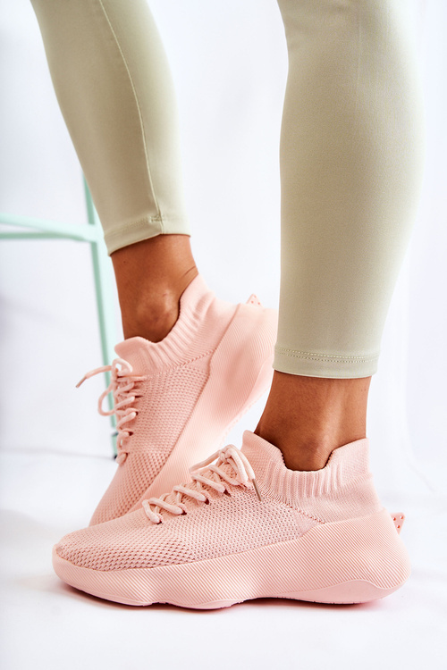 Жіноче спортивне взуття без шнурівки Dalmiro рожевого кольору