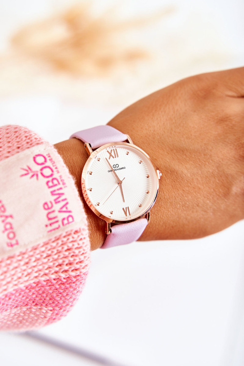 Модний жіночий ремінь для годинника Giorgio & Dario Purple