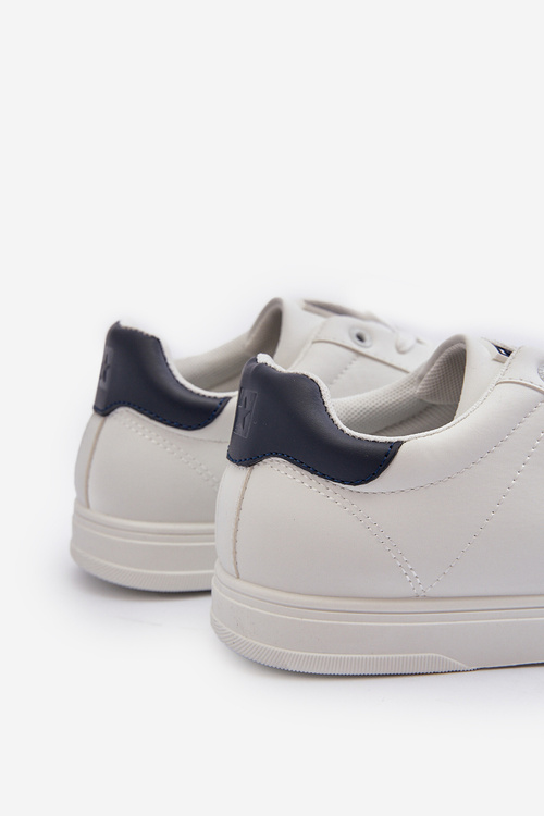 Чоловічі низькі кросівки з еко шкіри Big Star NN174282 Білі