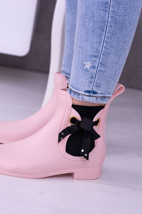 Рожеві матові жіночі тапочки Kalo на шнурівці