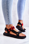 Жіночі спортивні сандалі Lee Cooper LCW-22-34-0954L чорно-червоні