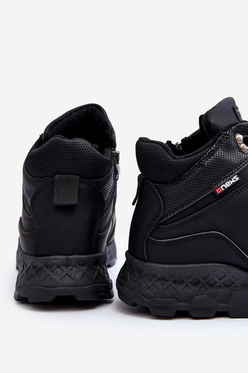 Чоловічі утеплені чорні трекінгові черевики Daviana