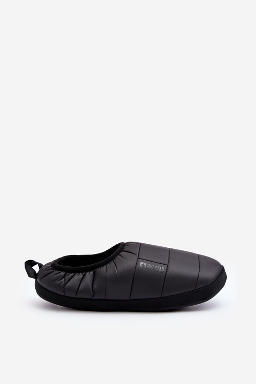 Чоловічі утеплені тапочки чорні Big Star KK174363