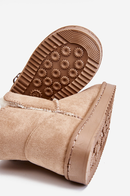 Дитячі утеплені зимові черевики Catellie бежеві