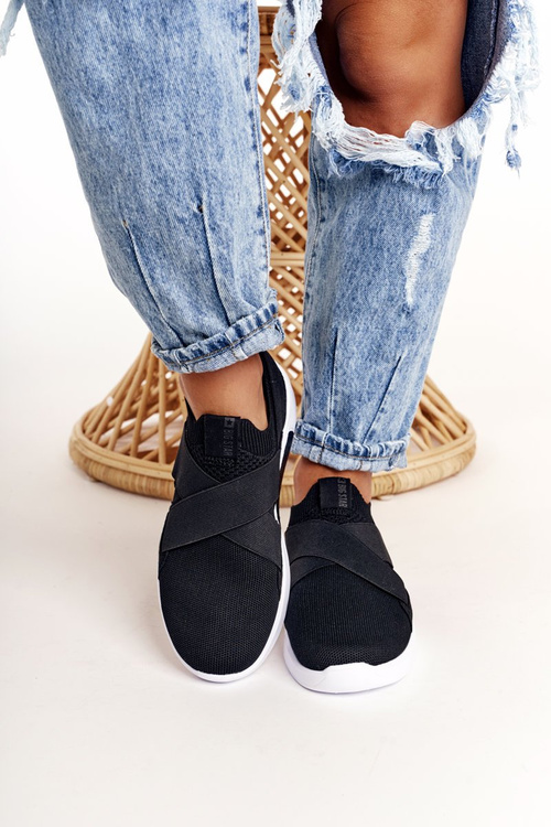 Жіноче спортивне взуття без сліпів з піни з ефектом пам'яті Big Star FF274890 Чорний