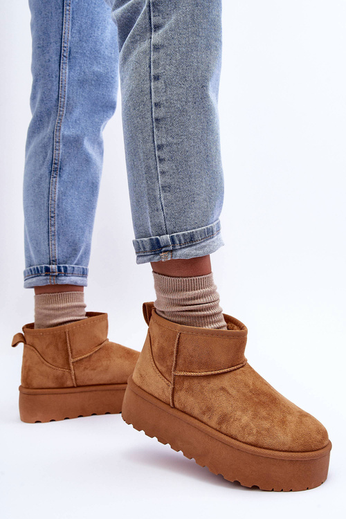 Коричневі замшеві зимові черевики Corcoran на платформі