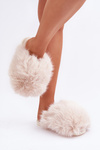 Жінночі Пухнасті Тапочки Світло-бежеві Wladisa