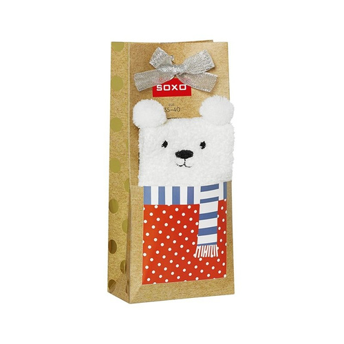 Жіночі сірі шкарпетки SOXO в різдвяних коробках