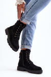 Чорні жіночі ботильйони на блискавці Ninsuni