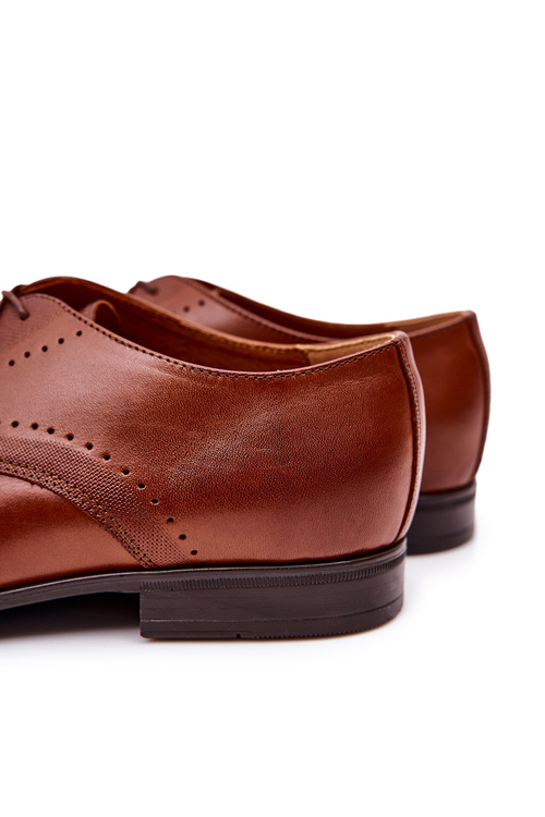 Класичні напівчеревики шкіряні Bednarek 802 Коричневий