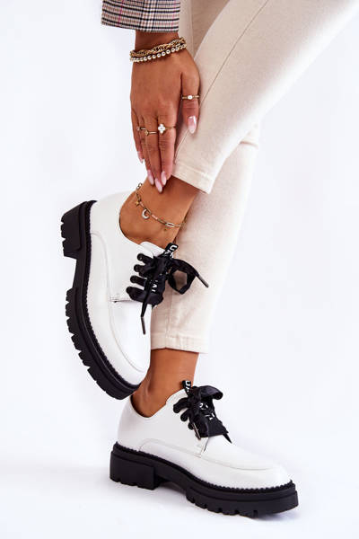 Жіночі шкіряні туфлі La.Fi 210004W-PU Білі