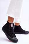 Жіночі класичні високі кросівки Cross Jeans LL2R4088C чорні