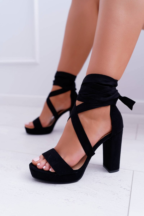 Жіночі босоніжки LaFiesta на платформі на шпильці, чорні
