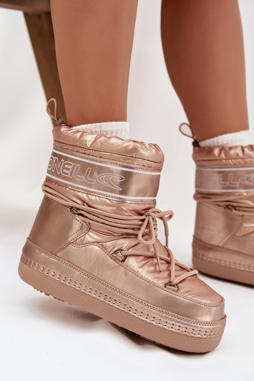 Жіночі зимові черевики на шнурівці O'NEILL LISA WOMEN HIGH 90253012.99U Золотий
