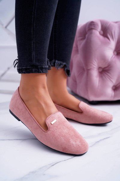 Жіночі замшеві балетки Powder Pink Neala