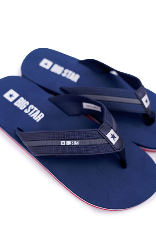Чоловічі шльопанці Big Star Flip Flops Navy Blue DD174661