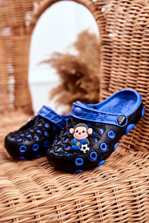 Дитяче взуття Foam Slides Black Monkey Footballer