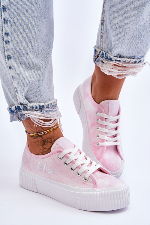 Кросівки на платформі Lee Cooper LCW-23-31-1781L рожеві