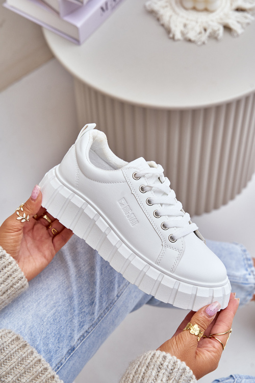 Теплі жіночі кросівки Big Star MM274616 Білі