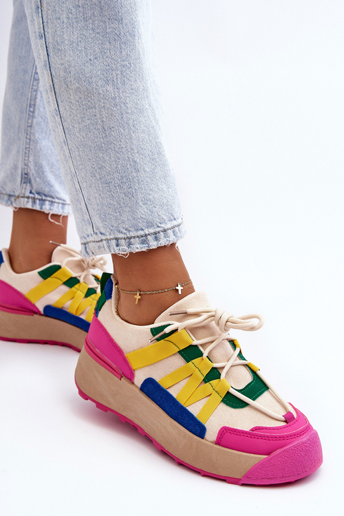 Жіночі замшеві кросівки на платформі різнокольоровий Rohan