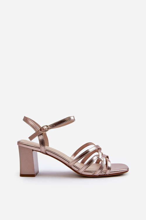 Жіночі босоніжки на підборах Sergio Leone SK065 Gold