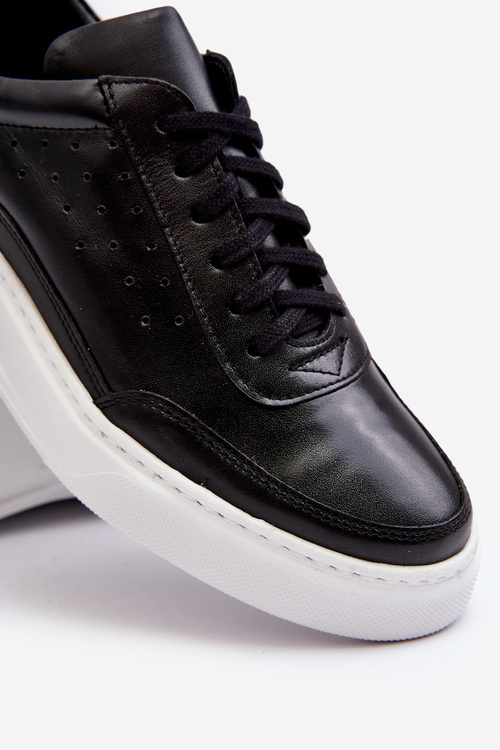 Чоловіче шкіряне спортивне взуття Zazoo 1544 Black