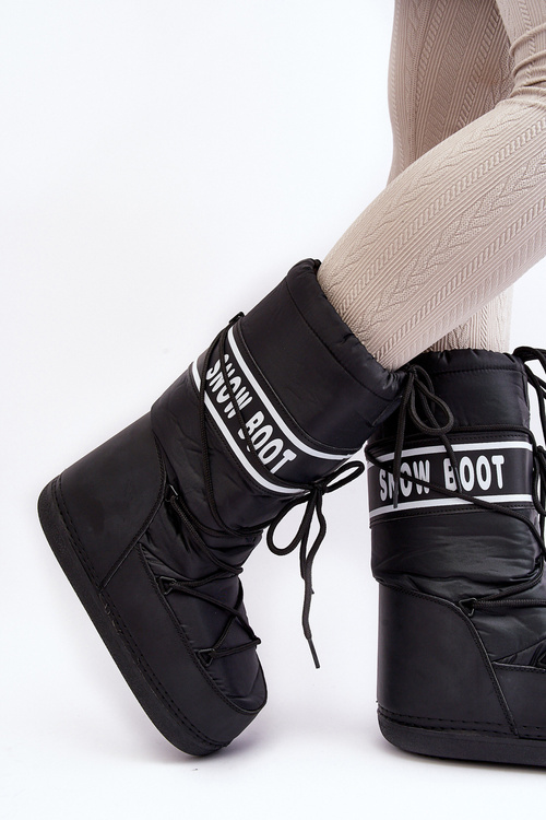 Жіночі високі зимові черевики Black Venila