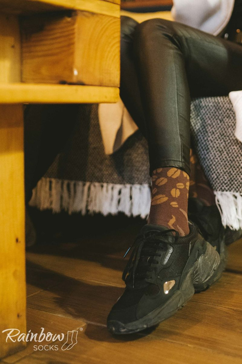 Шкарпетки Rainbow Socks American кава 1 пара