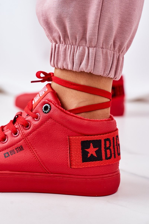Жіноче утеплене спортивне взуття Big Star EE274354 Red