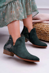 Жіночі шкіряні черевики Maciejka Green 04091-19