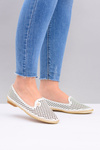 Лу Бу | Біла ажурна балерина Ballerina Lords Stylish