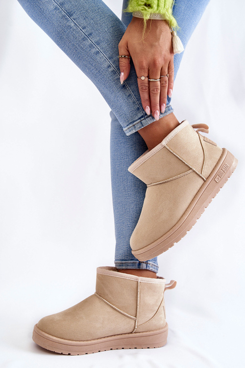 Жіночі теплі зимові черевики Big Star KK274290 Бежеві