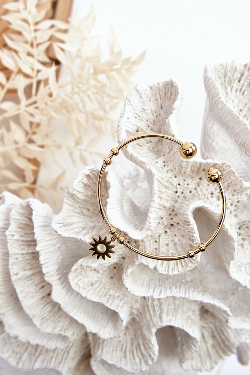 Жіночий сталевий браслет Slip-On Gold