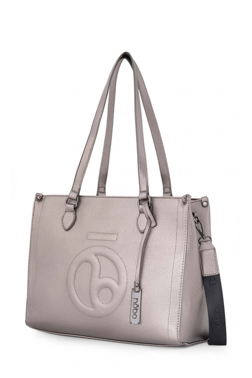 Класична сумка шоппер NOBO N1530-C025 Silver